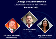 Integración del Consejo de Administración Judicial de Canindeyú periodo 2023.