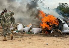 Intervención del Juzgado Penal de Garantías de Curuguaty en incineración de estupefacientes