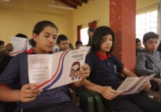 Estudiantes de Francisco Caballero Álvarez charla reciben charla educativa