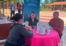 Participación de Jueces de Paz en el programa «Ciudad Mujer Móvil en Canindeyú»