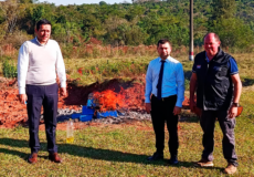 Incineración de estupefacientes a cargo de Juzgado Penal de Garantías de Curuguaty